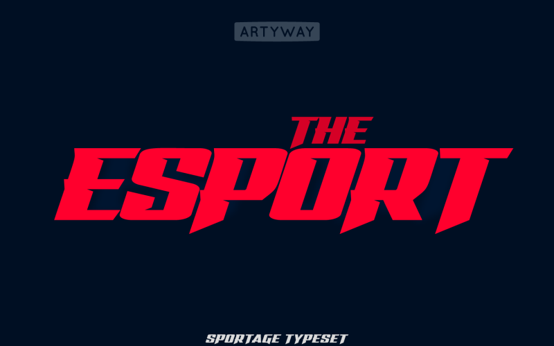 Font definitivo per eSport per progetti di design ad alto impatto e pieni di adrenalina