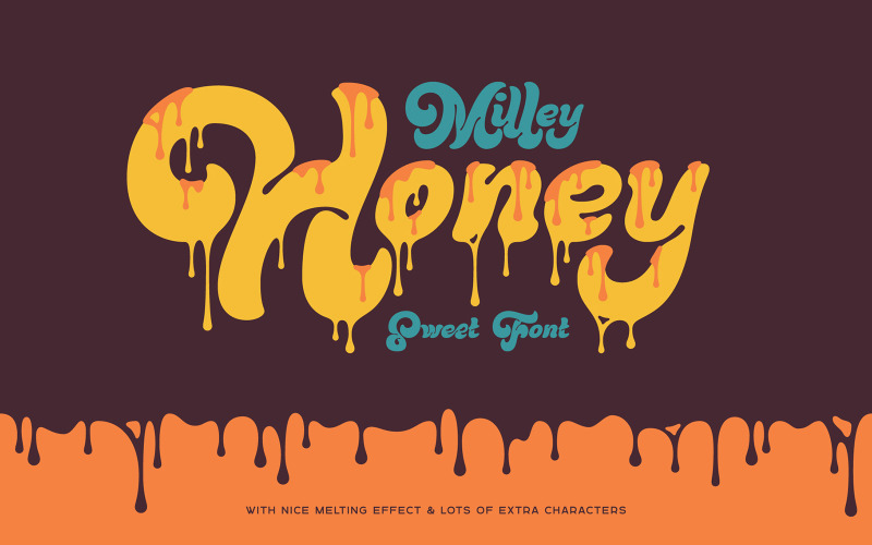 Milley Honey — Słodka rozpływająca się czcionka