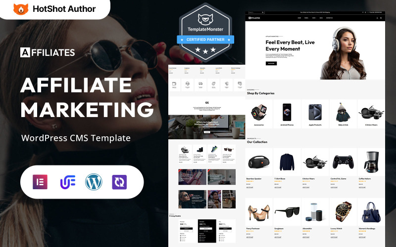 Партнерские программы — Партнерский маркетинг и монетизация WordPress Elementor Theme