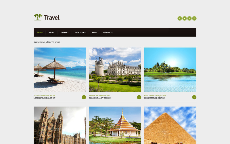 Адаптивный шаблон Joomla для туристического агентства