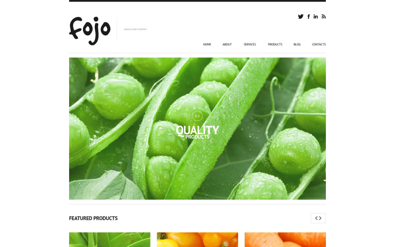 Organiskt jordbruk WordPress-tema