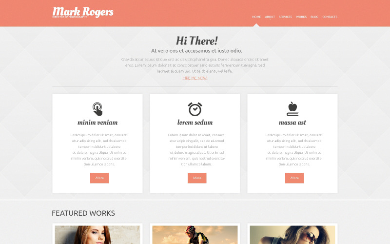 фотограф портфолио wordpress тема