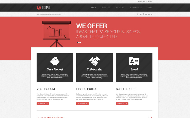 Symbolické téma WordPress pro IT