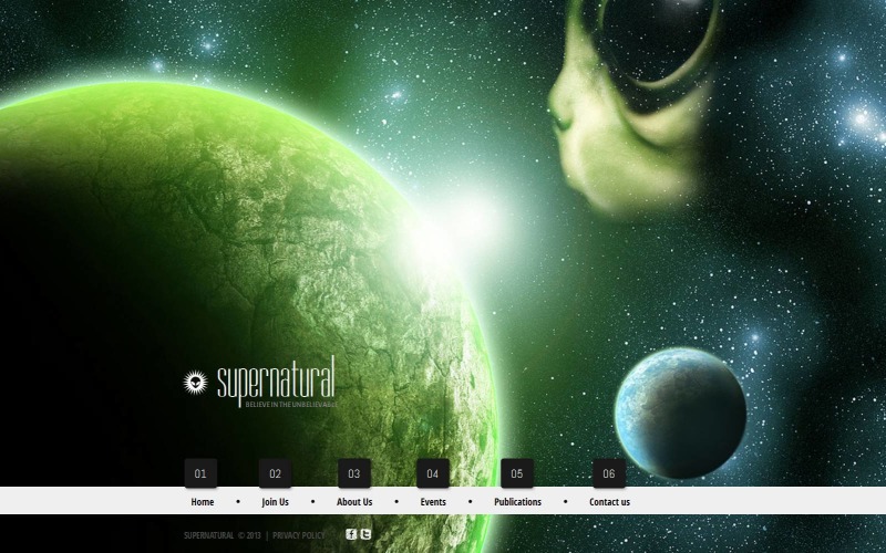 html шаблон ufo moto cms