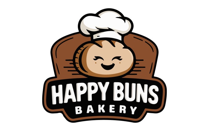 Ein Logo einer Bäckereiillustration