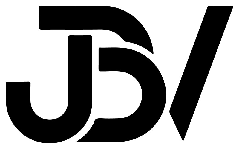 Logo liter JBV ilustracja artystyczna