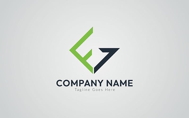 Bokstaven FG logotyp designmall