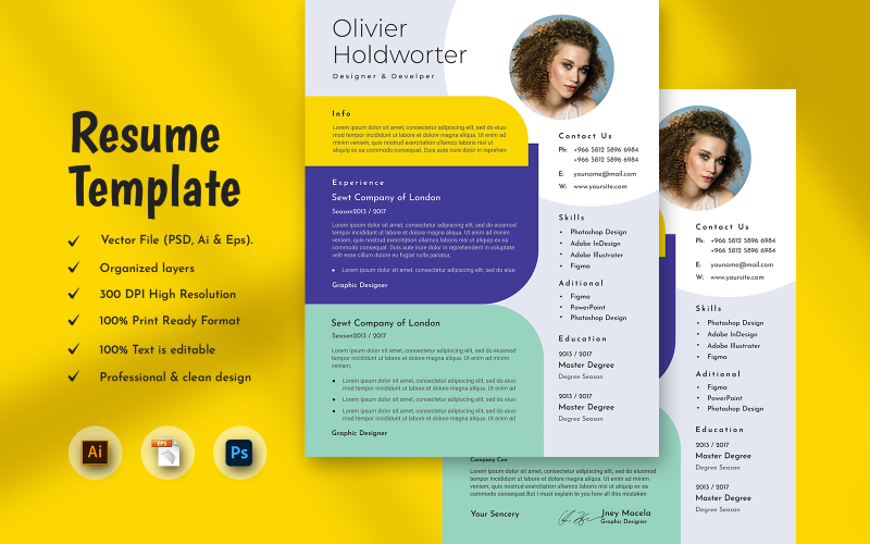 Budget Creative Resume & CV Template - TemplateMonster
