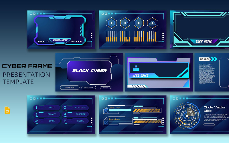 Cyberpunkowe slajdy Google Frame