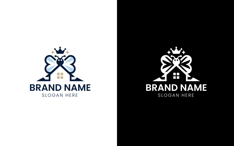 Logo della casa del miele Queen Bee-11-526