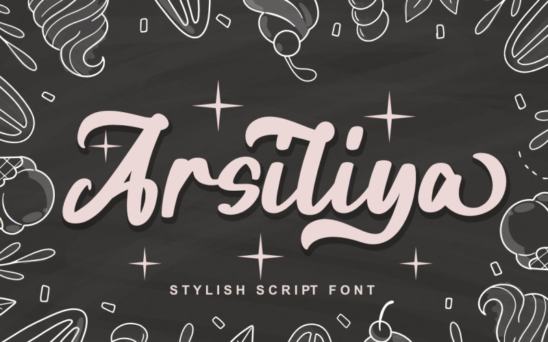 Шрифт Arsiliya Stylish Script Premium