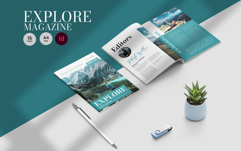 Layout modello rivista di viaggio_