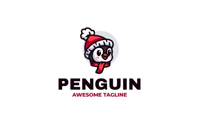 Penguin Simple Mascot Logo 115