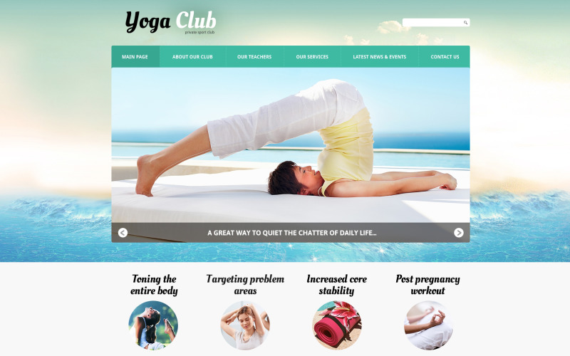 Modello Joomla per la pratica dello yoga