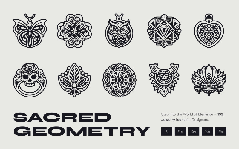 Glyf Heliga Geometri Symboler