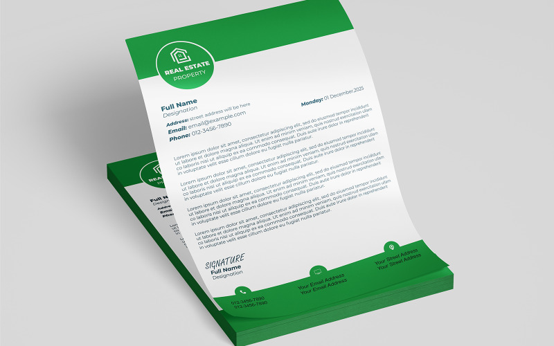 Modèle de papier à en-tête professionnel | Document PSD Office