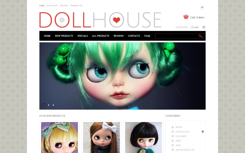 Doll House ZenCart-mall