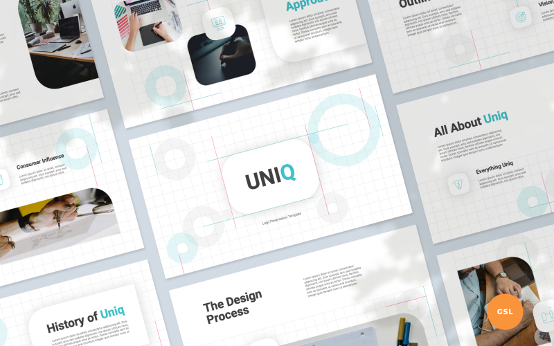 Uniq - Logo Presentatie Google Slides Sjabloon
