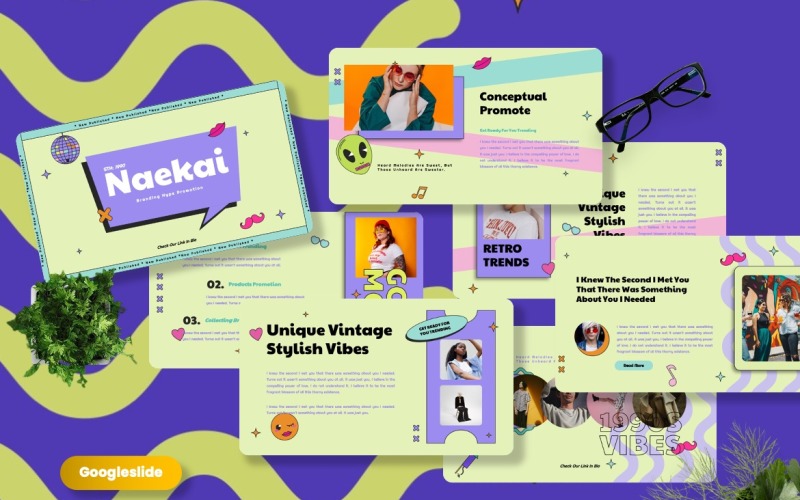 Naekai - Modelo de Googleslide de marca