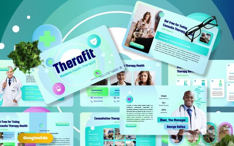 Therafit - Современное здоровье Шаблоны Googleslide