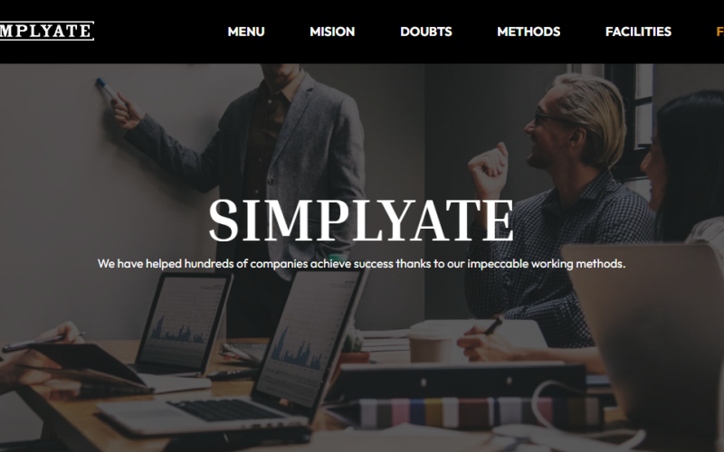 Simplyate - адаптивный шаблон Business React
