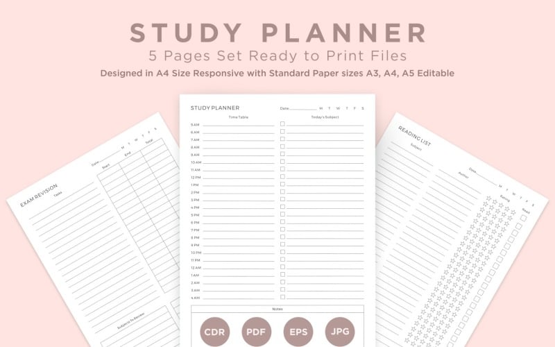 Study Planning Pages Set V-02
