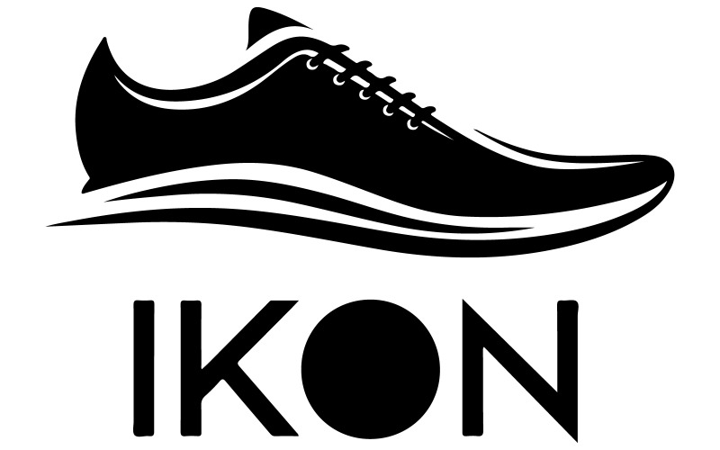 En logotyp för en skobutiksillustration