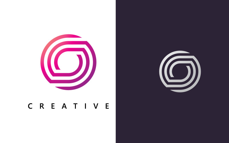 Bokstaven O logotyp vektor mall, Creative Circle logotyp Bokstavens initiala logotypdesign 0
