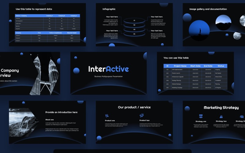 Интерактивный шаблон PowerPoint