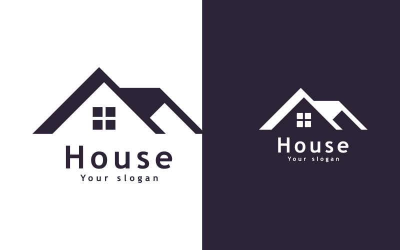 Modèle de logo vectoriel immobilier, logo de maison et de propriété moderne 6