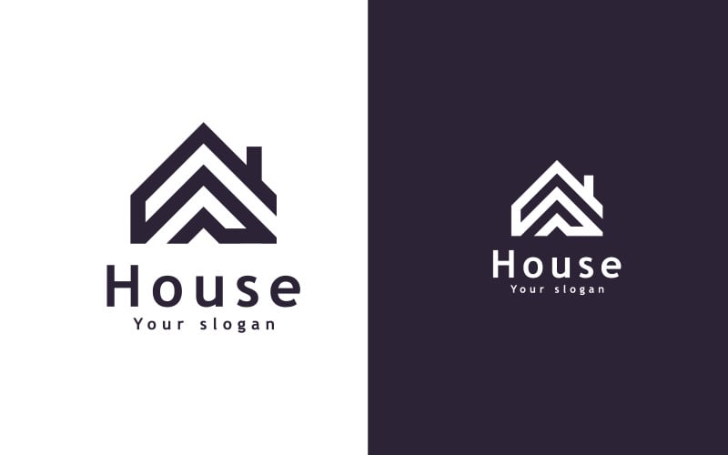 Modelo de logotipo vetorial imobiliário, logotipo moderno de casa e propriedade 7