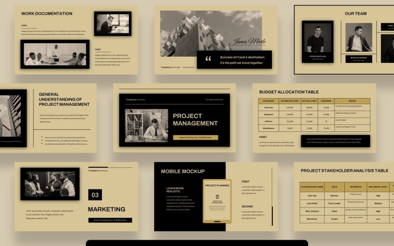 Projectmanagement Google Slides-thema's