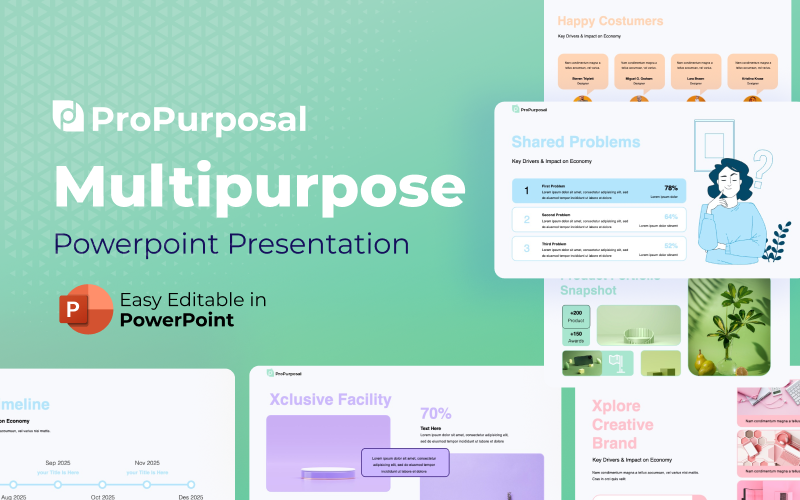 ProPurposal: plantilla de presentación de PowerPoint para startups multipropósito