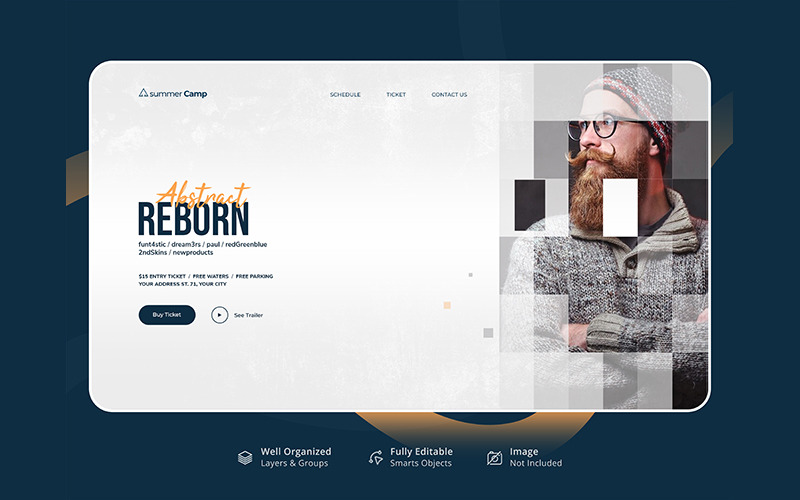 Музичні події - героїчні зображення для ваших цільових сторінок