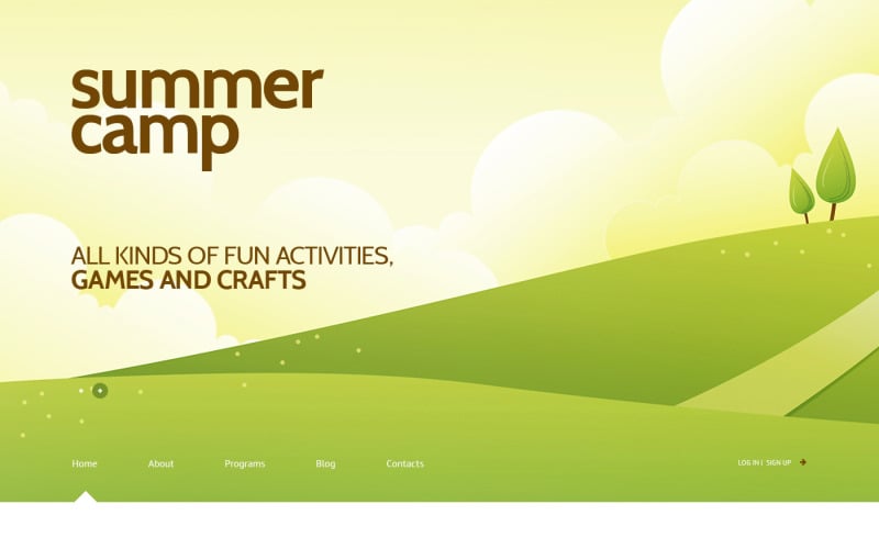 Адаптивная тема WordPress для летнего лагеря