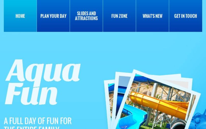 Amusement Park Facebook HTML CMS Template