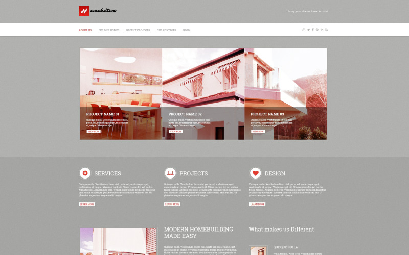 Arkitektur Responsive WordPress-tema