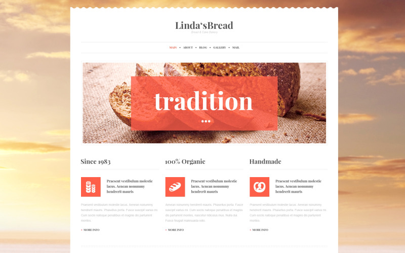 Bakery for Saving Tradition Tema de WordPress