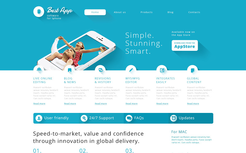 софтверная компания отзывчивая тема wordpress