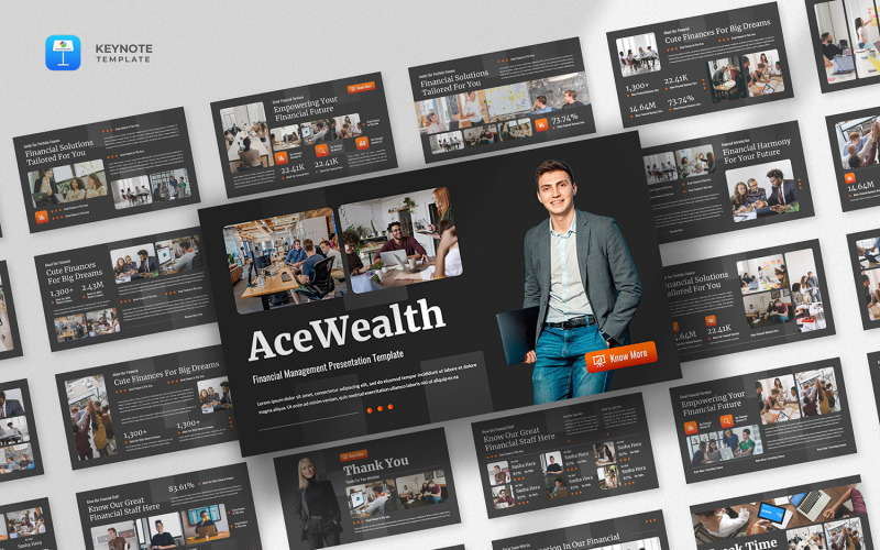 Acewealth – Keynote-Vorlage für Finanzunternehmen