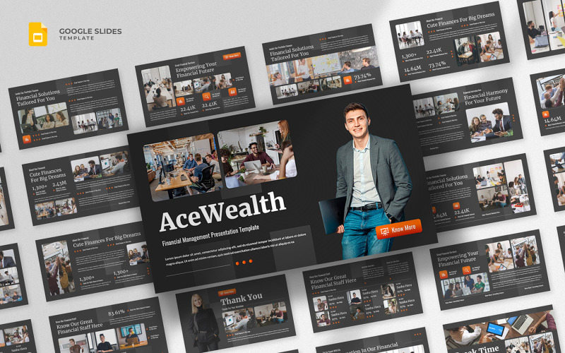 Acewealth - Шаблон Google Slides для финансовой компании