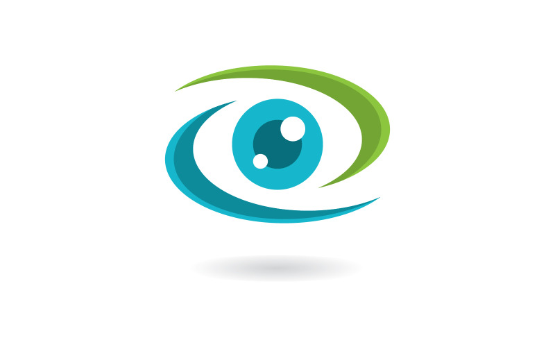 Creative Concept Eyes logotyp designmall, eye care logo icon9