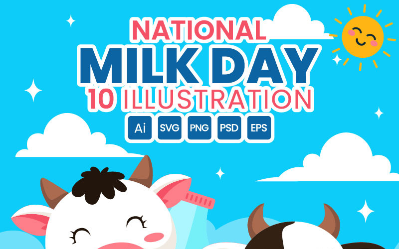 10. Ilustración del Día Nacional de la Leche