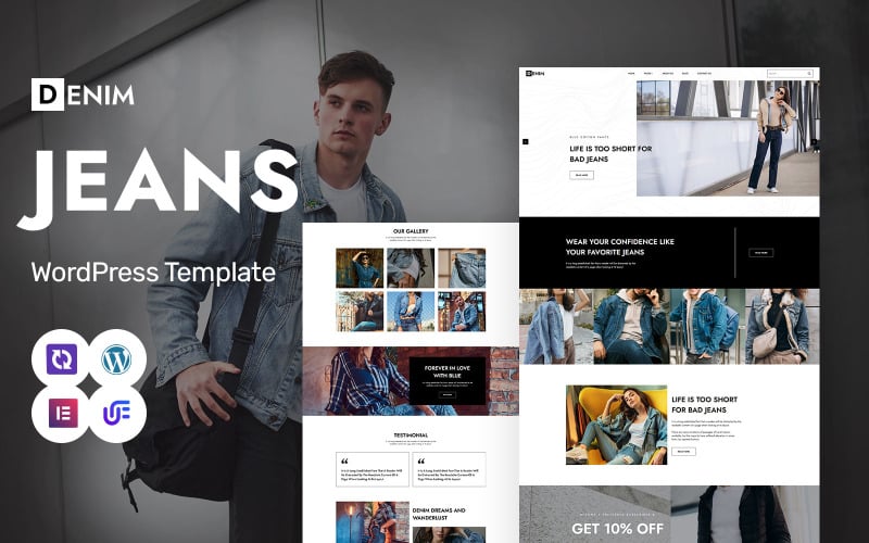 Denim - Thème WordPress Elementor pour magasin de jeans et de mode