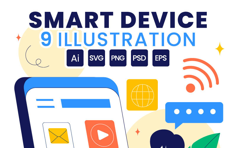 9 Иллюстрация подключенных смарт-устройств