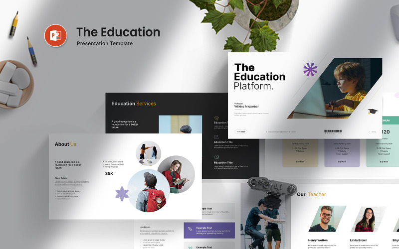 Шаблон презентации PowerPoint Samrt Education