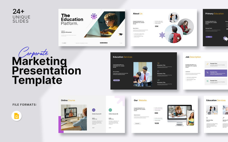 Smart Education Google Slide-Präsentationsvorlage