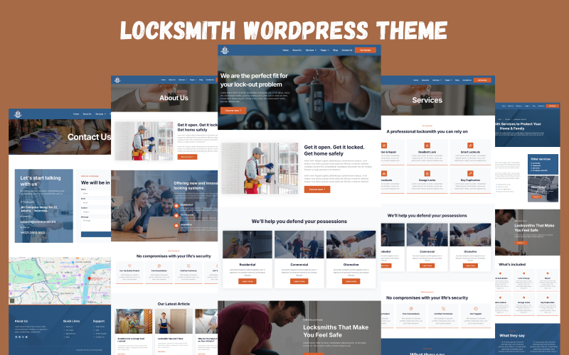 Locksmith Elementor WordPress Motyw