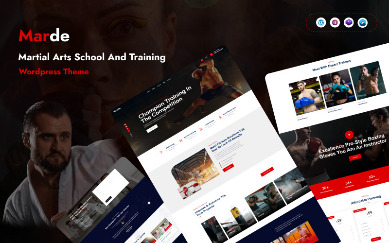 Marde - Tema WordPress per scuola e allenamento di arti marziali
