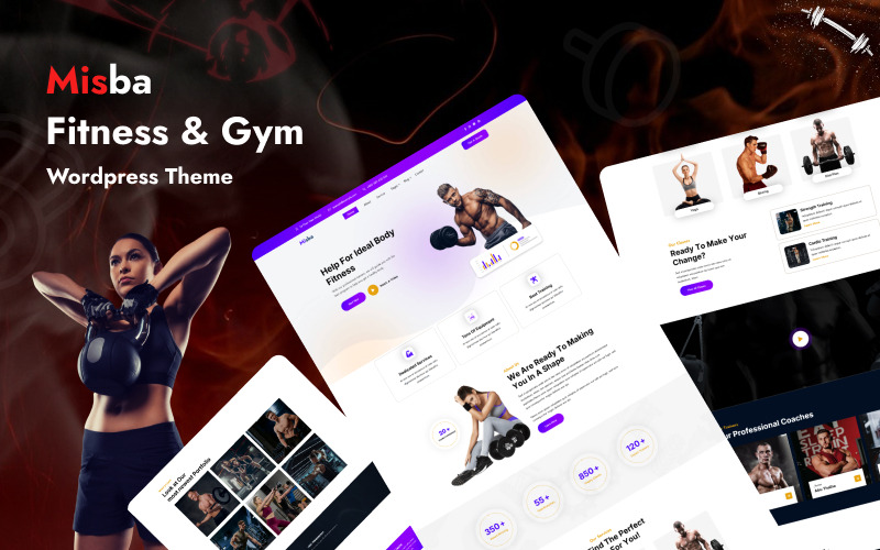 Misba - Thème WordPress pour le fitness et la salle de sport